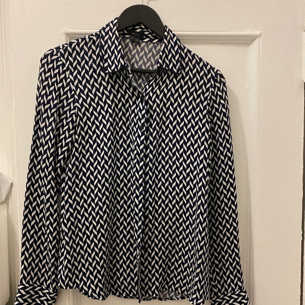 Theory silk shirt